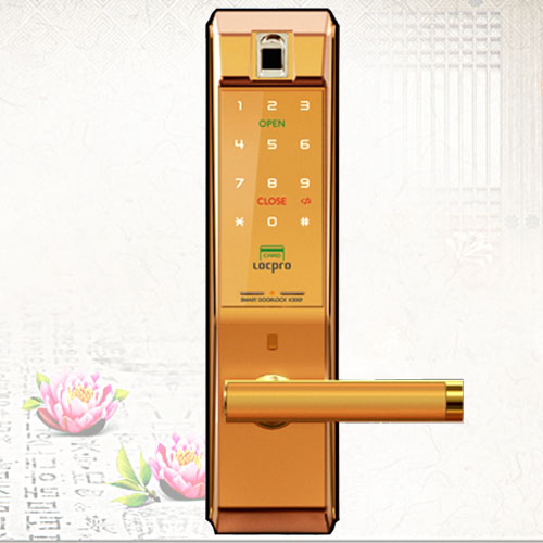 Khóa vân tay LOCPRO K300F (Vàng)