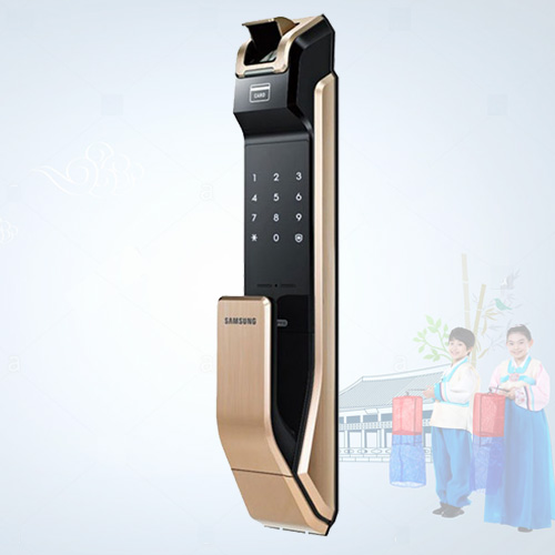 Khóa vân tay Samsung SHS-P718 (Gold)
