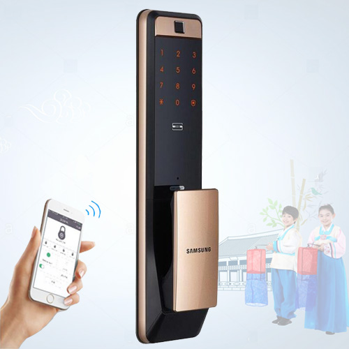 Khóa vân tay (Wifi) Samsung SHP-DP609 Gold (Limited)